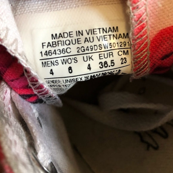 Rose Red/Pink Converse - Picture 6 of 6